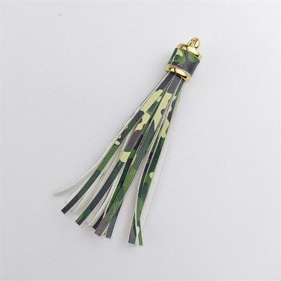 WFFNNKC 4-6 kom. Metalni prsten od umjetne kože Leopard print s resicama Privjesak za ključeve automobila DIY Privjesci Naušnice Narukvice Pribor za izradu nakita