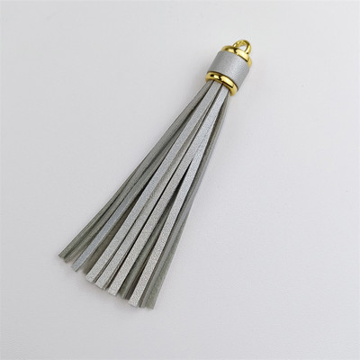 WFFNNKC 4-6 kom. Metalni prsten od umjetne kože Leopard print s resicama Privjesak za ključeve automobila DIY Privjesci Naušnice Narukvice Pribor za izradu nakita