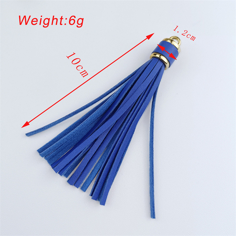 WFFNNKC 4-6 kom. Metalni prsten od umjetne kože Leopard print s resicama Privjesak za ključeve automobila DIY Privjesci Naušnice Narukvice Pribor za izradu nakita