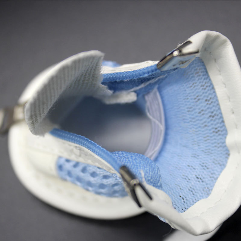 Vasaras mazi suņu apavi, neslīdoši sieta kucēnu zābaki, ūdensizturīgi PU ādas zābaciņi vidējiem suņiem mājdzīvnieku kedas ķepu aizsargs