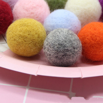 10 бр./лот 3 см вълнени филцови топки Кръгли цветни занаяти за декорация Направи си сам Консумативи за шиене