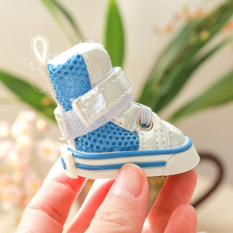 4Gb. Mājdzīvnieku apavi kucēnu sniega zābaki priekš Teddy pretslīdes zole, mīksta elpojoša sieta ziemas mājdzīvnieku suns