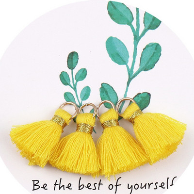 10gab 3cm Mini pušķis Daudzkrāsains kokvilnas pušķis rotaslietām DIY auskaru atslēgu piekariņš Šūšanas aizkaru apdares bārkstis aksesuāri