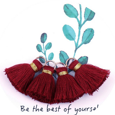 10gab 3cm Mini pušķis Daudzkrāsains kokvilnas pušķis rotaslietām DIY auskaru atslēgu piekariņš Šūšanas aizkaru apdares bārkstis aksesuāri