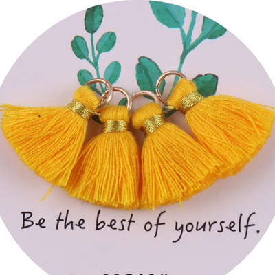 10gab 3cm Mini pušķis Daudzkrāsains kokvilnas pušķis rotaslietām DIY auskaru atslēgu piekariņš Šūšanas aizkaru apdares bārkstis aksesuāri