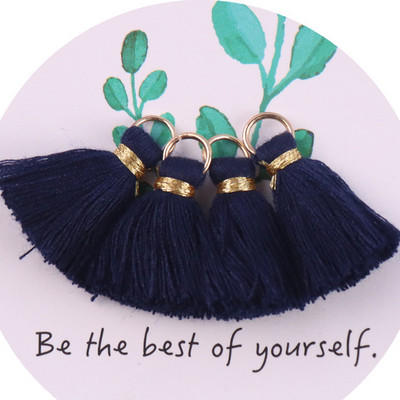 10gab 3cm Mini pušķis Daudzkrāsains kokvilnas pušķis rotaslietām DIY auskaru atslēgu piekariņš Šūšanas aizkaru apdares bārkstis aksesuāri