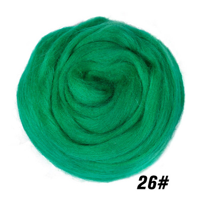 MIUSIE Vuna za filcanje od meke vune u 26 boja, meka vunena vlakna za filcanje iglom i ručno izrađene DIY lutke prikladne za žene početnice