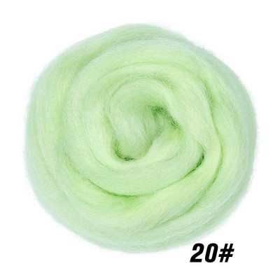 MIUSIE Vuna za filcanje od meke vune u 26 boja, meka vunena vlakna za filcanje iglom i ručno izrađene DIY lutke prikladne za žene početnice