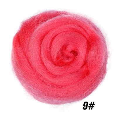 MIUSIE Vuna za filcanje od meke vune u 26 boja, meka vunena vlakna za filcanje iglom i ručno izrađene DIY lutke prikladne za žene početnice