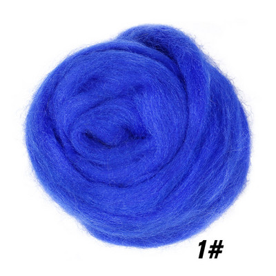 MIUSIE Vuna za filcanje od meke vune u 26 boja, meka vunena vlakna za filcanje iglom i ručno izrađene DIY lutke prikladne za žene početnice