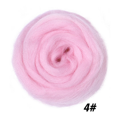 MIUSIE Vuna za filcanje od meke vune u 26 boja, meka vunena vlakna za filcanje iglom i ručno izrađene DIY lutke prikladne za žene početnice