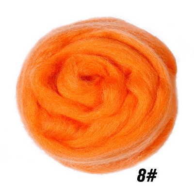 MIUSIE Vuna za filcanje od meke vune u 26 boja, meka vunena vlakna za filcanje iglom i ručno izrađene DIY lutke prikladne za žene početnice