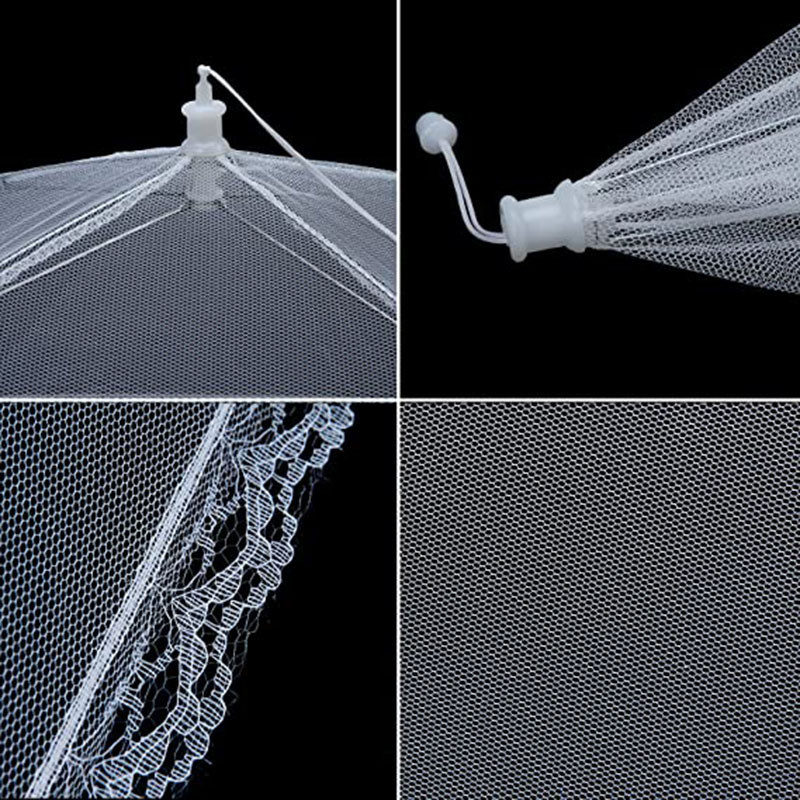 Sulankstomas maistinis tinklinis dangtelis Fly nuo uodų iššokantis maisto dangtelis skėčiai patiekalas daržovių vaisius kvėpuojantis dangtelis Virtuvės priedai