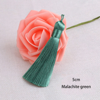 5gab 5cm zīda pušķis ar auklas cilpu Roku darbs, mīksti, eleganti pušķi Grāmatzīmju pušķi rotaslietu izgatavošanai, amatniecības piederumi.