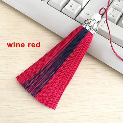 2/4 kom 11 cm dvobojne rese Svilenkasti konac za knjižne oznake rese Ručno izrađena kist šarm skupna četka za izradu nakita DIY rukotvorinski dodatak