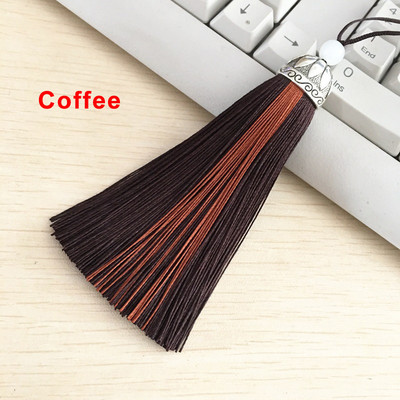 2/4 kom 11 cm dvobojne rese Svilenkasti konac za knjižne oznake rese Ručno izrađena kist šarm skupna četka za izradu nakita DIY rukotvorinski dodatak