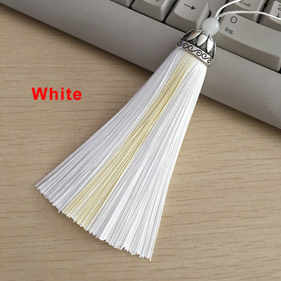 2/4 kom 11 cm dvobojne rese Svilenkasti konac za knjižne oznake rese Ručno izrađena kist šarm skupna četka za izradu nakita DIY rukotvorinski dodatak