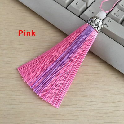 2/4 kom 11 cm dvobojne rese Svilenkasti konac za knjižne oznake rese Ručno izrađena kist šarm skupna četka za izradu nakita DIY rukotvorinski dodatak