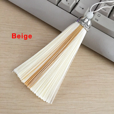 2/4 kom 11 cm dvobojne rese Svilenkasti konac za knjižne oznake rese Ručno izrađena kist šarm skupna četka za izradu nakita DIY rukotvorinski dodatak