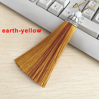 2/4 kom 11 cm dvobojne rese Svilenkasti konac za knjižne oznake rese Ručno izrađena kist šarm skupna četka za izradu nakita DIY rukotvorinski dodatak