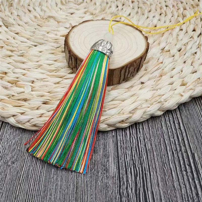 2/4 kom 11 cm dvobojne rese Svilenkasti konac za knjižne oznake rese Ručno izrađena kist šarm skupna četka za izradu nakita DIY rukotvorinski dodatak