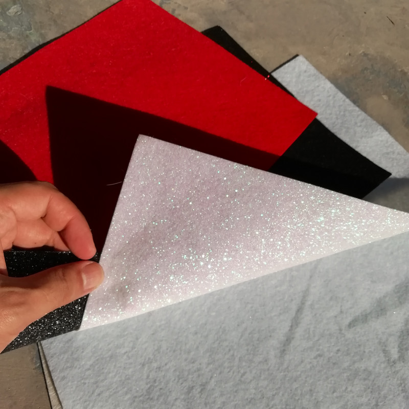 Netkani svjetlucavi filc, 1 komad, super meka tkanina, 1,2 mm debljine platnenog filca, DIY paket za šivanje lutki, rukotvorine, besplatna dostava