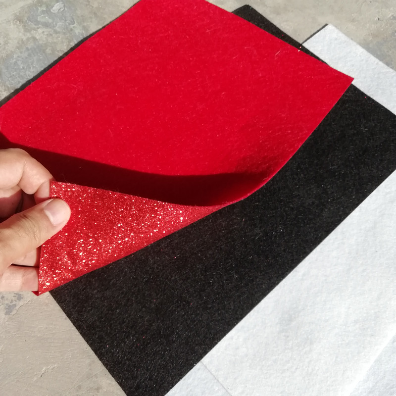 Netkani svjetlucavi filc, 1 komad, super meka tkanina, 1,2 mm debljine platnenog filca, DIY paket za šivanje lutki, rukotvorine, besplatna dostava