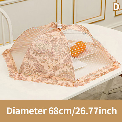 Penutup Makanan Gaya Payung Penutup Makanan Anti Nyamuk Terbang Pennutup Meja Renda Penutup Meja Besar Aksesori sīkrīks Rumah