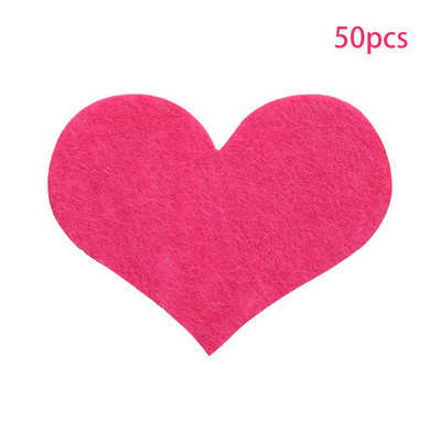 Fenrry 50Gb filca auduma loksnes sirds formas neausts audums DIY rokdarbu materiāls mājas šūšanai apģērbu dekorēšanai