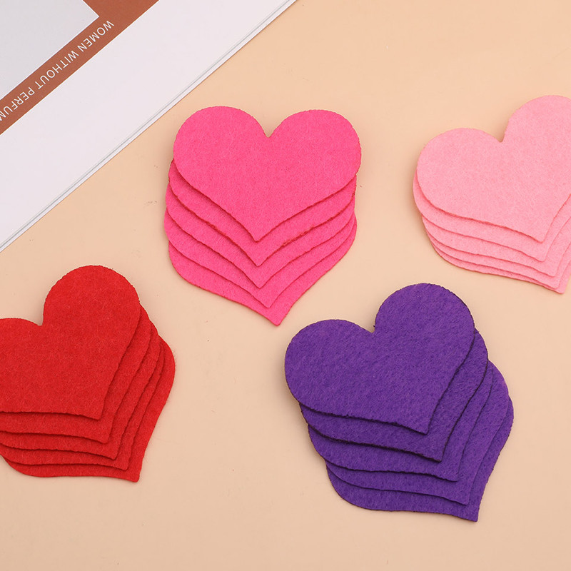 Fenrry 50Gb filca auduma loksnes sirds formas neausts audums DIY rokdarbu materiāls mājas šūšanai apģērbu dekorēšanai