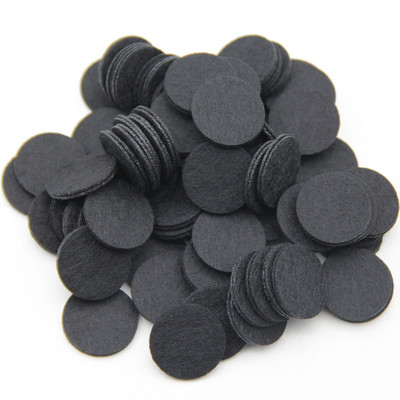 100 gab. 2,5 CM krāsaini apaļi neausti filca ielāpi Audums poliestera audums filca paliktņi DIY komplekts šūšanas rotaļlietām lelles aksesuāri