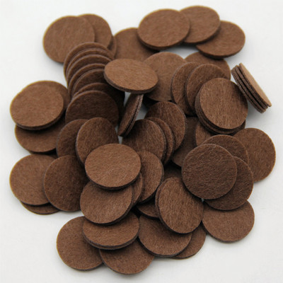 100 gab. 2,5 CM krāsaini apaļi neausti filca ielāpi Audums poliestera audums filca paliktņi DIY komplekts šūšanas rotaļlietām lelles aksesuāri