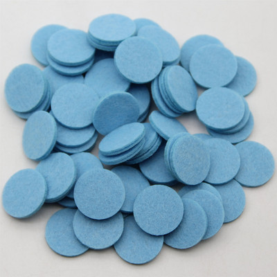 100 gab. 2,5 CM krāsaini apaļi neausti filca ielāpi Audums poliestera audums filca paliktņi DIY komplekts šūšanas rotaļlietām lelles aksesuāri