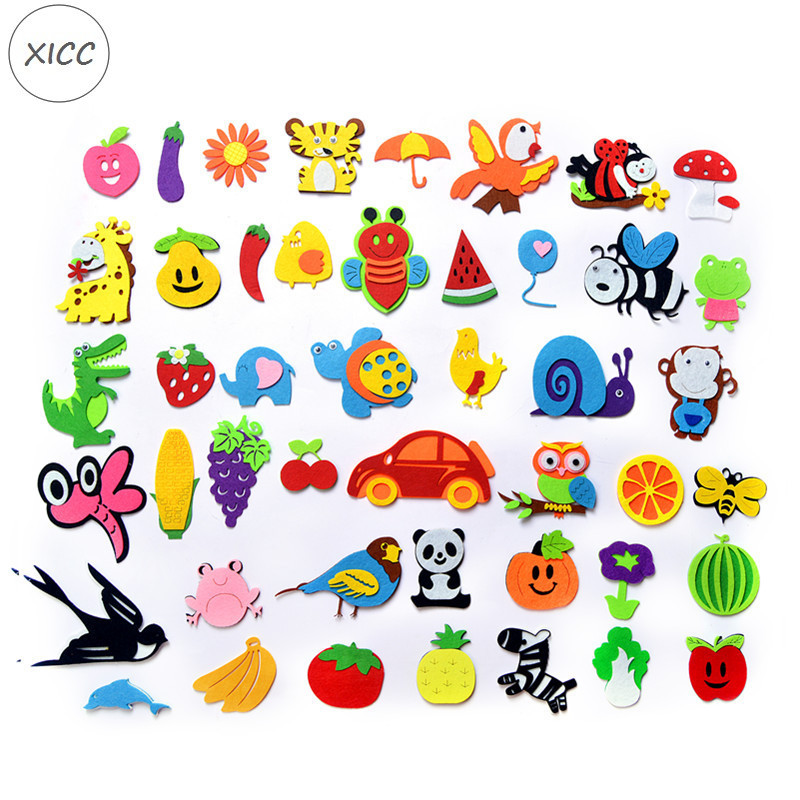 Neausta filca auduma ziedu sienu uzlīmes tulpes saules zieds smaida seja bērnudārza skola klase ar rokām darināts materiāls