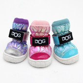 4Gb/komplekts Ziemas mājdzīvnieku suņu apavi Silti vilnas sniega zābaki ūdensizturīgi neslīdoši mājdzīvnieku apavi maziem suņiem Chihuahua mopsu apavi mājdzīvnieku izstrādājumi