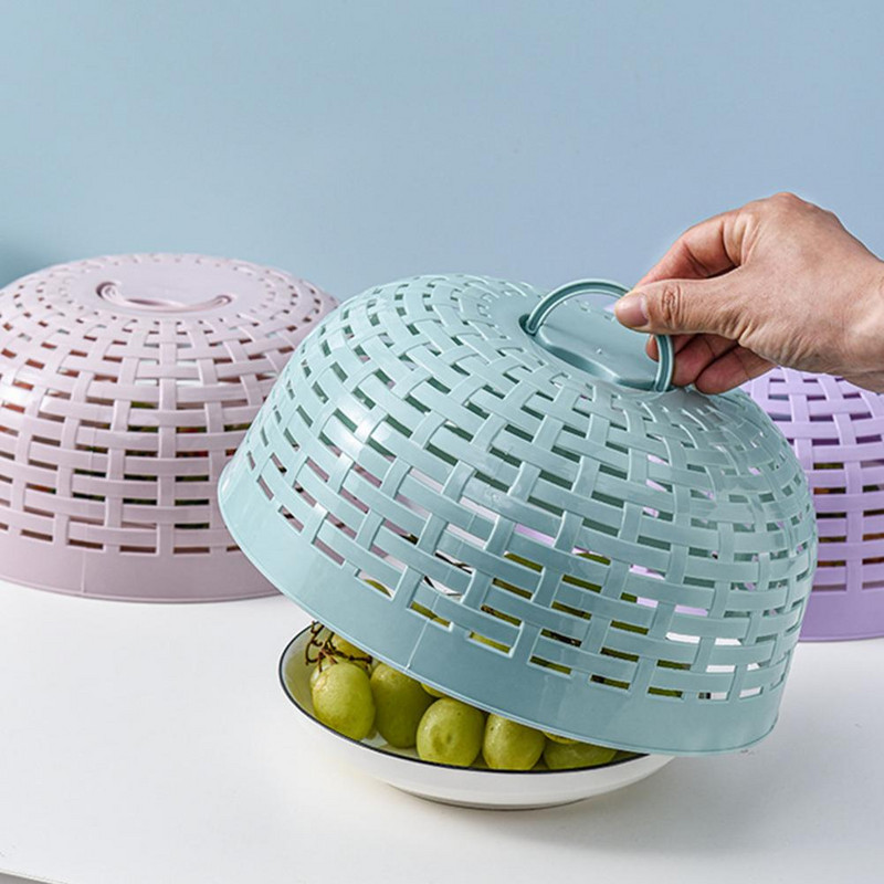 Maisto užvalkalai tinkliniai virtuvės nuo uodų palapinės kupolo tinklelis skėtis pikniko apsauga indų dangtelis Virtuvės priedai