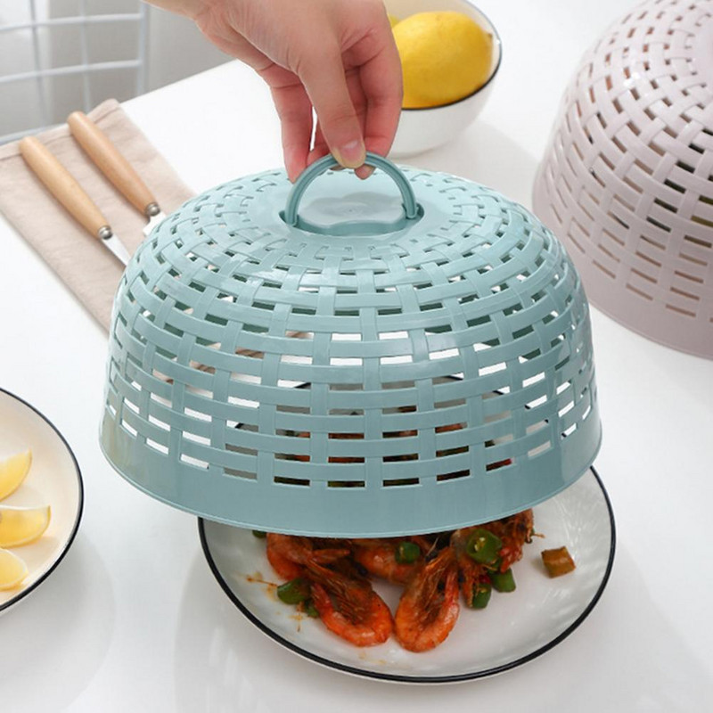 Maisto užvalkalai tinkliniai virtuvės nuo uodų palapinės kupolo tinklelis skėtis pikniko apsauga indų dangtelis Virtuvės priedai