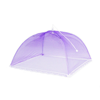 1PC Pārnēsājams lietussargu stila pārtikas pārsegs pret moskītu ēdienreizēm, mežģīņu galds Sākums, izmantojot pārtikas pārklājumu Virtuves sīkrīki Ēdienu gatavošanas rīki