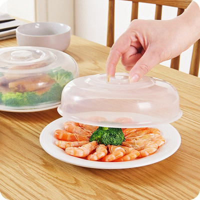 1 db műanyag mikrohullámú tányér fedél átlátszó gőz fröccsenő ételcsomagolások újrafelhasználható szilikon élelmiszer frissen tartó, lezárt burkolatok