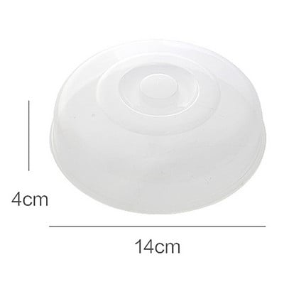 1vnt plastikinis mikrobangų krosnelės lėkštės dangtis Skaidrus garų purslų maisto plėvelės Daugkartinės silikoninės maisto pakuotės, šviežiai laikomos sandarūs dangteliai