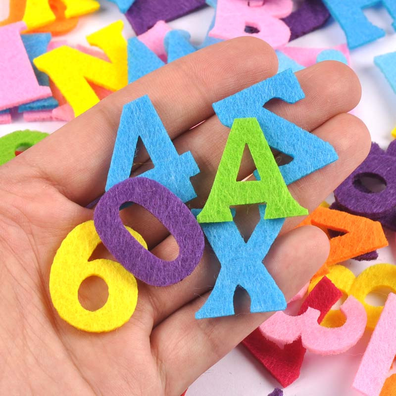 50gab 26mm Burtu/numura Neausts filca audums poliestera audumi Filca audums šūšanai dekorēšanai DIY šūšanas piederums cp2768