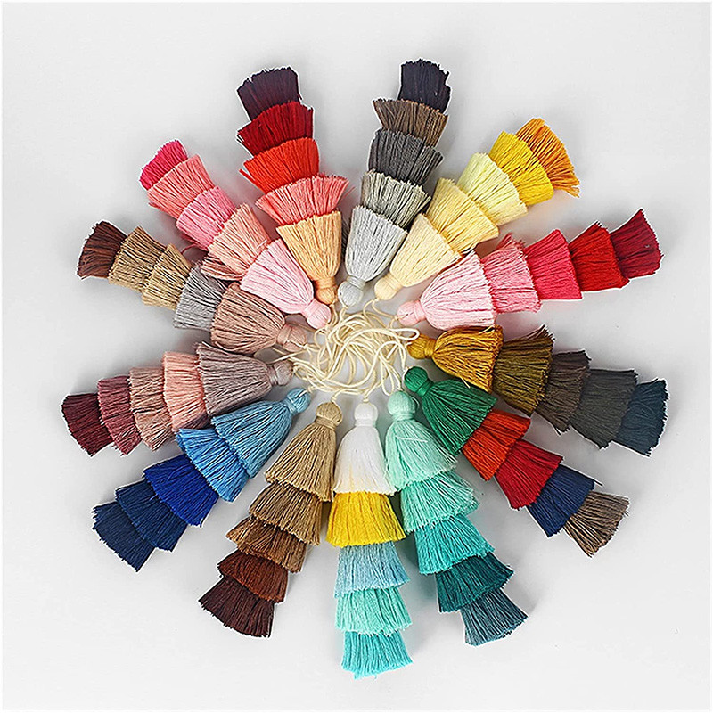 1 gab. 12,5 cm piecu slāņu pušķi zīda bārkstis sprādzieni Ziedu pušķis apdares pušķi rotaslietas atslēgu piekariņu mobilā tālruņa siksnām