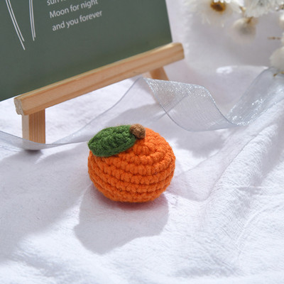 Ar rokām darināti tamborēti augļi košļājamās adīšanas vilnas krelles DIY bērnu knupīšu ķēdes piederumi zīdaiņu jaundzimušajiem zobiem rotaļlieta