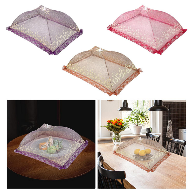 up Ēdienu pārvalki Saliekams pārtikas kupola pārsegs piknika ballītēm 50x70cm