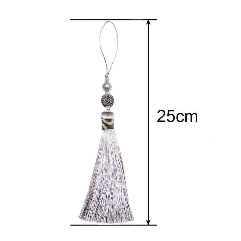 1 gabals gari pušķi ar bārkstis apdari istabas dekoratīvie DIY pērļu pušķi Aizkari Aksesuāri Roku darbs piekarināms kulons smaile Atslēgu pušķis