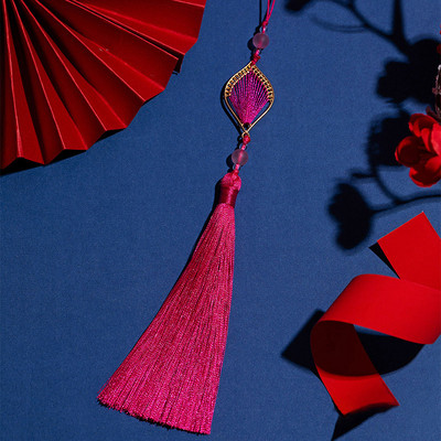 Zīdaini roku darbs, mīksts pušķis rotaslietu izgatavošanai Aizkaru apģērbi Mobilā telefona soma Kulons DIY Projekts Grāmatzīme Ķīniešu bārkstis amatniecība