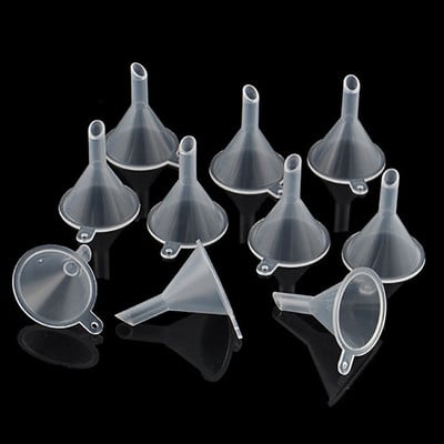 10 τμχ Small Plastic for Aroma Diffuser Bottle Mini Liquid Oil Funnels Labs Kitchen Cooking Accessories Συσκευασία Βοηθητικό εργαλείο