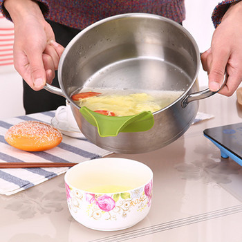 Δημιουργική σιλικόνη υγρού χωνιού αποχετευτικά τηγάνια για κατσαρόλες Μπολ και βάζα Οικιακά είδη μαγειρικής Αξεσουάρ κουζίνας
