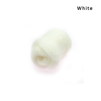 Jaunums 15 krāsas 10g/50g Filcēšana Vilna Šķiedra Mīksts Rotaļfilca audums Rotaļlietas Vilna Roku darbs Filcēšana Amatniecība DIY Festivāla dāvanas