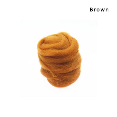 Jaunums 15 krāsas 10g/50g Filcēšana Vilna Šķiedra Mīksts Rotaļfilca audums Rotaļlietas Vilna Roku darbs Filcēšana Amatniecība DIY Festivāla dāvanas